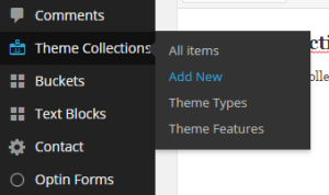 Theme Collections Post Type